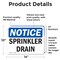 Signmission Sprinkler Drain, 14 in W x Rectangle, Vinyl Decal OS-2PACK-NS-D-1014-L-18396 - alternate 4